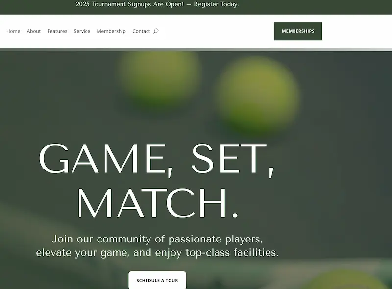 Hastings Tennis Club Website